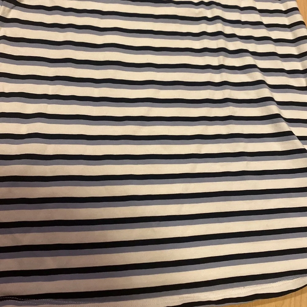 Duffield Lane Blue & White striped Girls dress 12‎